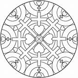 Cross Mandala Coloring Pages For Adults sketch template