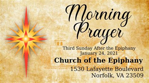 Third Sunday After the Epiphany, Morning Prayer – Church of the Epiphany