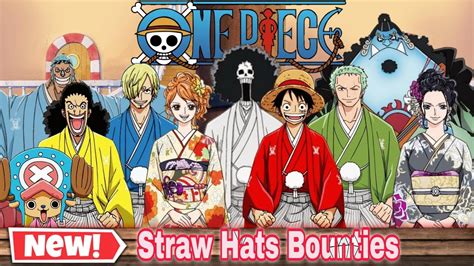 Official Straw Hat Pirates New Bounties After (Wano Arc) - YouTube