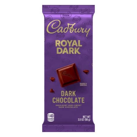 CADBURY ROYAL DARK Indulgent Semi Sweet Dark Chocolate Candy Bar, 3.5 ...