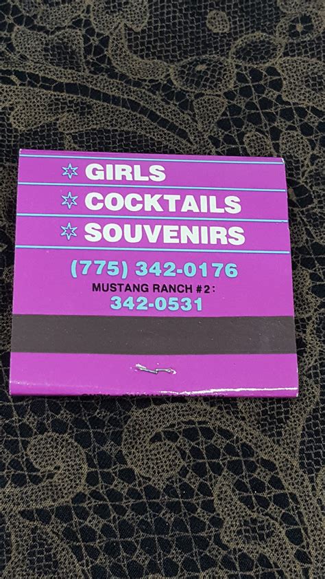 Rare Vintage World Famous Mustang Ranch Brothel Matches