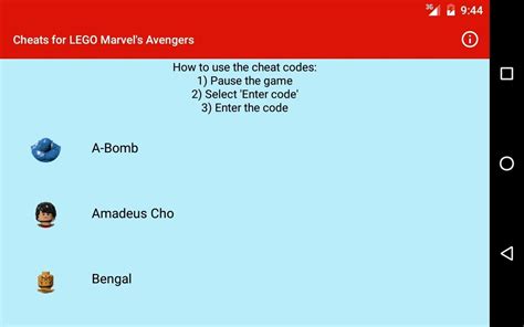 Cheat Codes For Lego Marvel Avengers