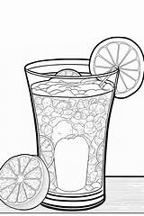 Premium Photo  Blank lemonade Coloring Page Black And White For sketch template