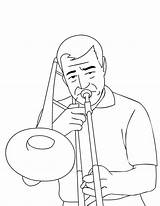 Trombone Coloring Pages  Best For Kids sketch template