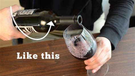 Here's How to Pour a Glass of Wine - YouTube