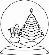 Snow Globe Coloring Pages  Cool sketch template