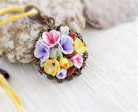 Gifts for Wife Necklace Flowers Jewelry for Girls Beauty Gift - Etsy