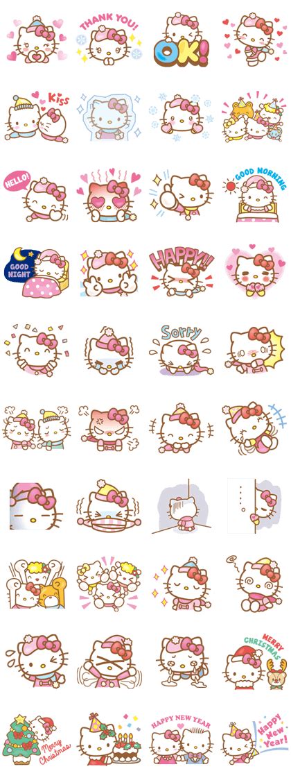 Hello Kitty + Animated Stickers - LINE Sticker | Hello kitty images ...