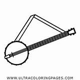 Banjo Coloriage Kleurplaat Malvorlage Tocando Instrumentos Musicais  sketch template