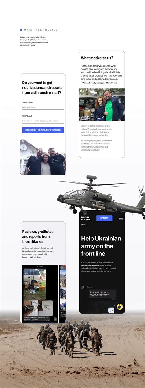 Charity project for Ukraine (website) on Behance