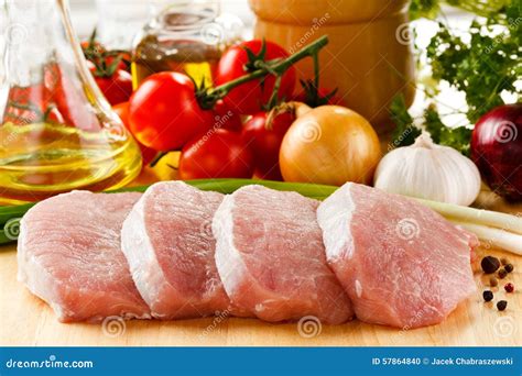 Fresh raw pork stock photo. Image of bloody, ingredient - 57864840