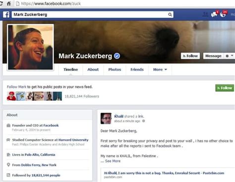 Mark Zuckerberg's Facebook account hacked by irked security researcher