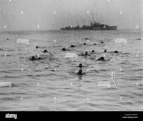 U boat survivors LAC 3192093 Stock Photo - Alamy