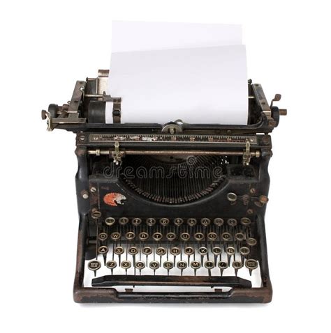 Old Typewriter With A Blank Paper Royalty Free Stock Photos - Image: 9459828