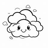 Types Of Clouds Coloring Pages sketch template