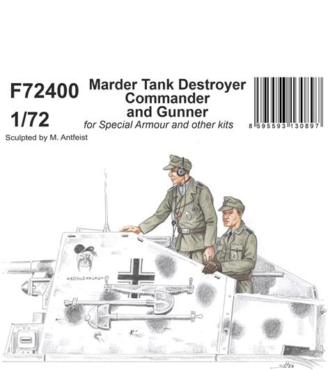 1/72 CMK Marder Tank Destroyer Commander and Gunner - FreeTimeHobbies.com