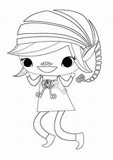 Brownie Elf Coloring Page sketch template