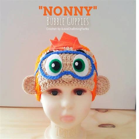 Nonny Bubble Guppies hat, nonny crochet hat, bubble guppies hat, nonny costume, crochet ...