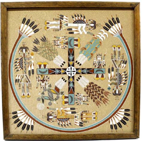 Navajo Sand Painting by Rosabelle Ben