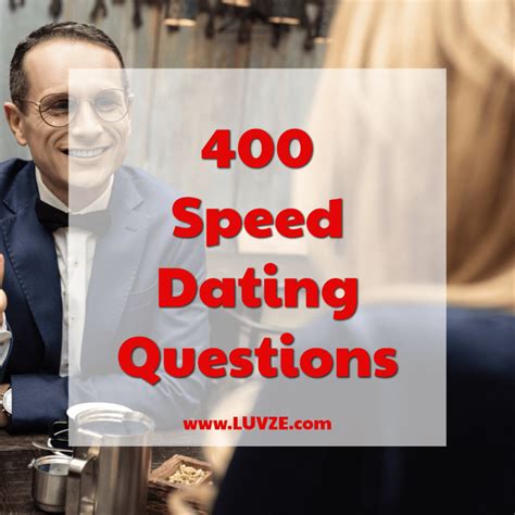 10 questions pour un speed dating