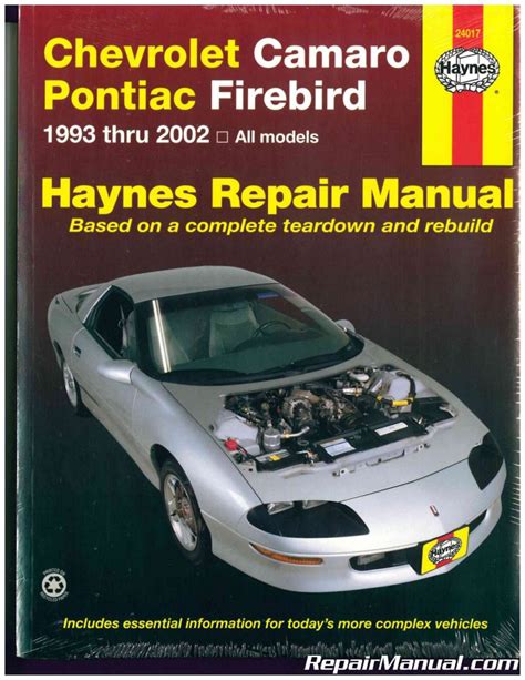 Haynes Workshop Manual Chevy Camaro 1982-1992  Service Manual Repair Chevrolet