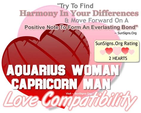 aquarius woman dating a capricorn man