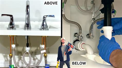 bathroom faucet hook up