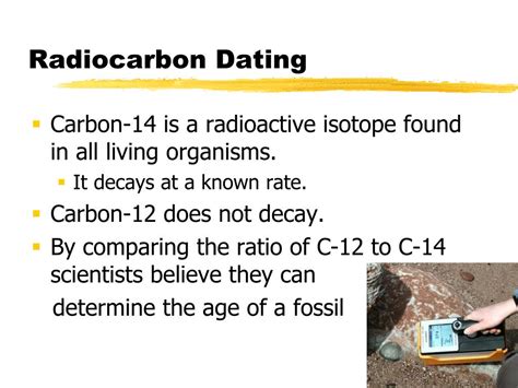 calculating age carbon dating