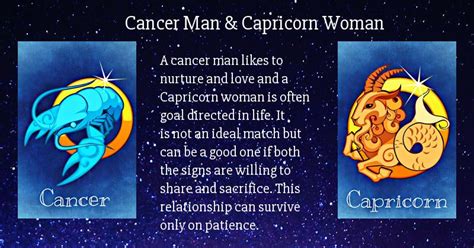 cancer man dating a capricorn woman