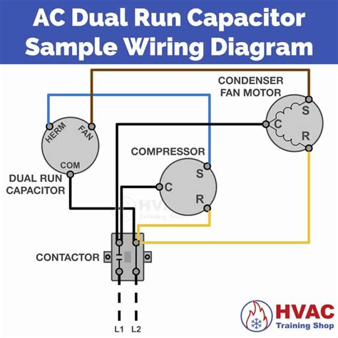 capacitor hook up hvac