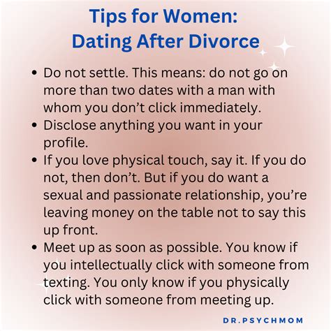 dating after divorce tips