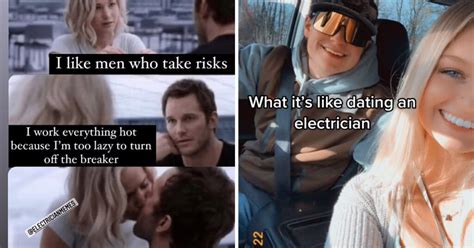 dating an electrician meme