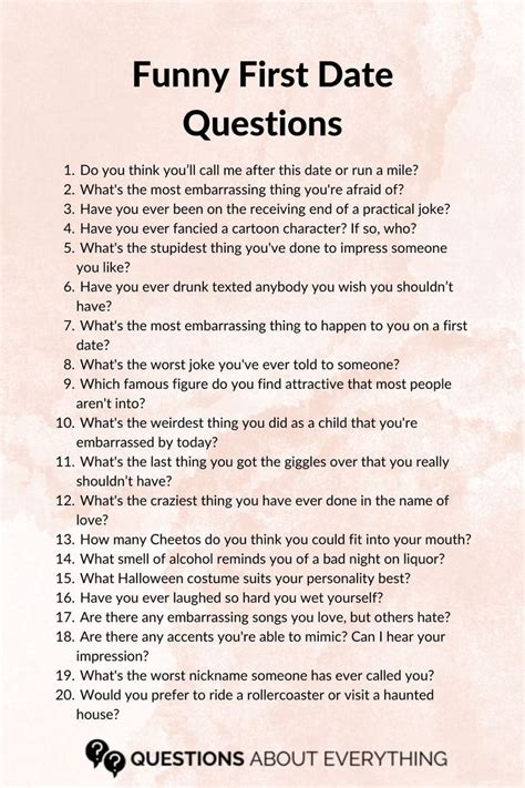 dating app funny questions