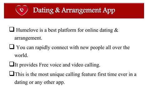 dating arrangement