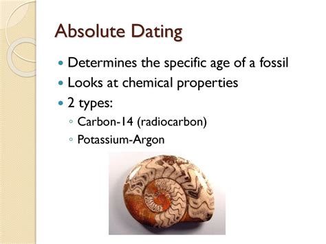 dating of fossils slideshare