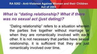 dating relationship meaning ra 9262