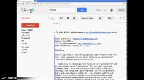 dating scammers email addresses