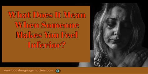 dating someone inferior