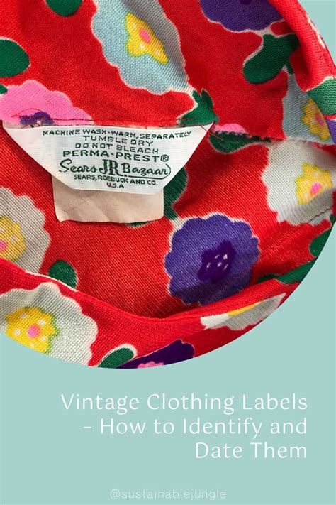 dating vintage clothing labels
