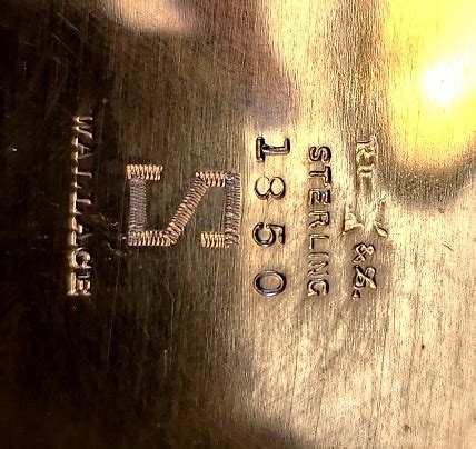 dating wallace silver marks
