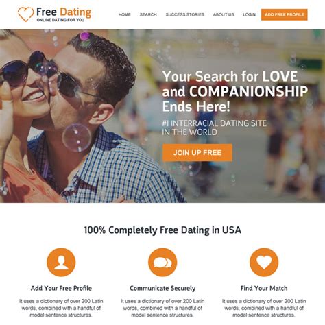 dating website using