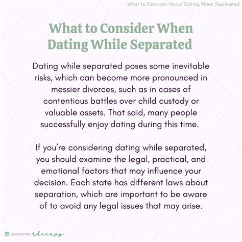 dating while separated in md