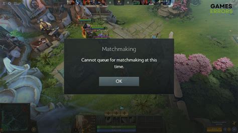 dota cant matchmaking