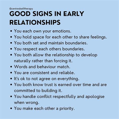 early dating good signs