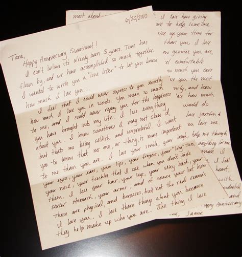 first dating love letter