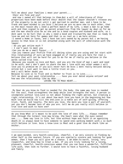 format for female dating
