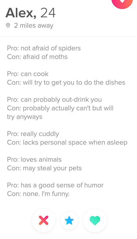 good funny dating app bios