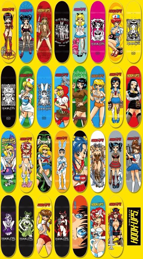 hook up graphic skateboard