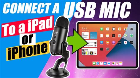 hook up microphone to ipad
