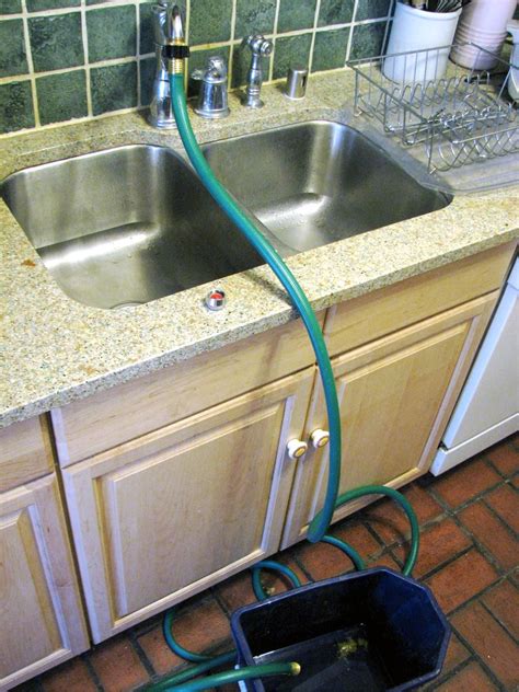 hose hookup for kitchen sink